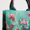HDBA2622012-56_3-mc Harrods 綠色印花手提袋內部結構,展示內置插袋與棉質內裡