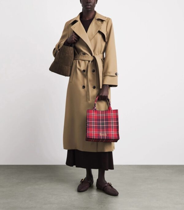 HDBA2622014-14_2-mc Harrods Small Tartan Tote Bag 背面,紅色格紋印花延伸至包身背面