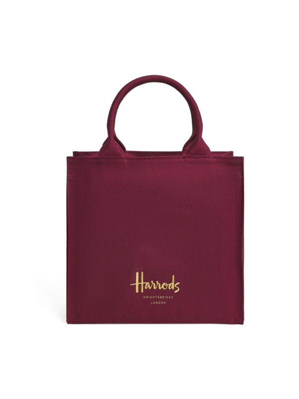 HDBA2622015-18_1-1-uni Harrods 酒紅燙金Logo輕便手提托特包