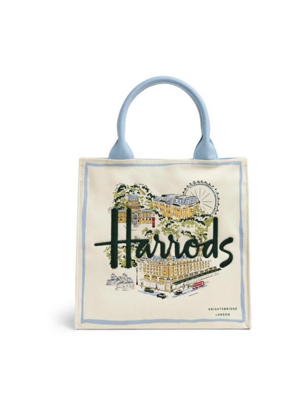 HDBA2632001-00_1-1-uni Harrods 倫敦城市故事小型帆布手提袋
