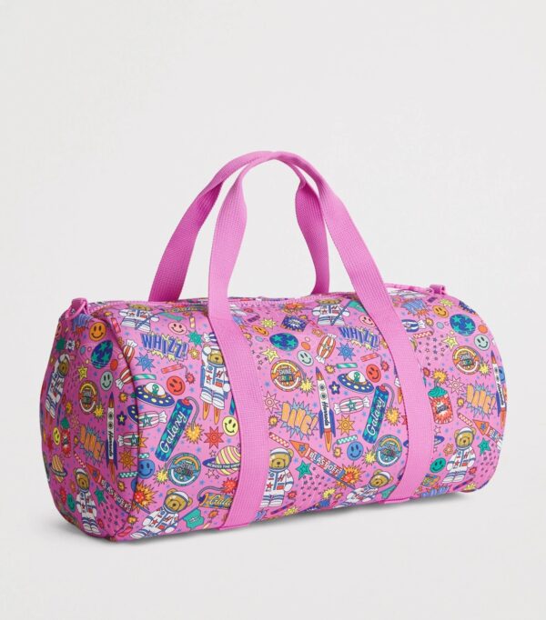 HDBB2622017-13_2-mc Harrods Pop Rocket Duffle Bag 側面角度,呈現約 41cm 包身高度與圓筒立體結構