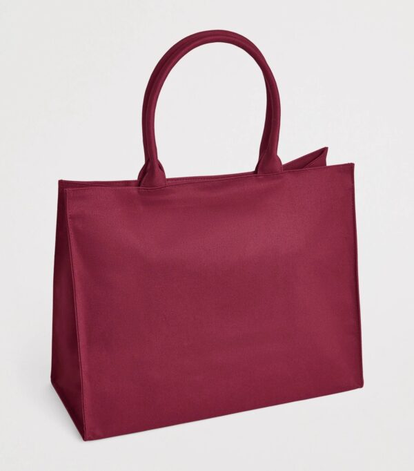 HDBB2622019-18_2-mc Harrods Logo Tote Bag 側面角度,展示雙頂提把與金色五金細節
