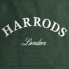 HDBB2632002-55_4-mc Harrods 中型棉質托特包平放全覽,呈現整體比例與墨綠色調質感