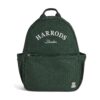 HDBC2632002-55_1-1-uni Harrods 棉質刺繡徽章經典綠色後背包