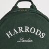 HDBC2632002-55_4-mc Harrods 綠色後背包內部結構展示,寬敞主隔層與內插袋一覽