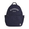 HDBC2632002-69_1-1-uni Harrods 藍色棉質刺繡標誌雙肩背包