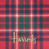 HDBE2630001-14_4-mc Harrods 紅色格紋小包平放場景,搭配日常隨身小物,呈現旅行收納使用情境
