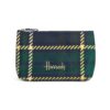 HDBE2630002-58_1-1-uni Harrods 綠色蘇格蘭格紋棉質Logo小化妝包