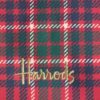 HDBE2630003-14_3-mc Harrods 格紋收納包拉鍊開啟內部細節,展示收納空間與金色五金配件