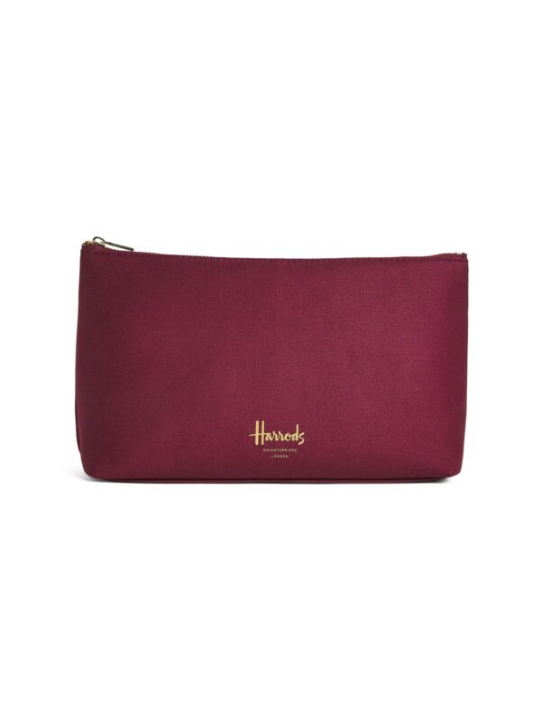 HDBE2630006-18_1-1-uni Harrods 經典棉質Logo拉鍊化妝收納包(中號)