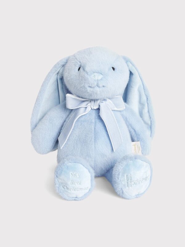 HDDB2510010-1-uni Harrods 粉藍緞帶蝴蝶結邦妮兔絨毛娃娃(36cm)