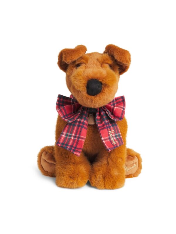 HDDB2620013-86_1-1-uni Harrods 格子蝴蝶結梗犬絨毛娃娃(26cm)