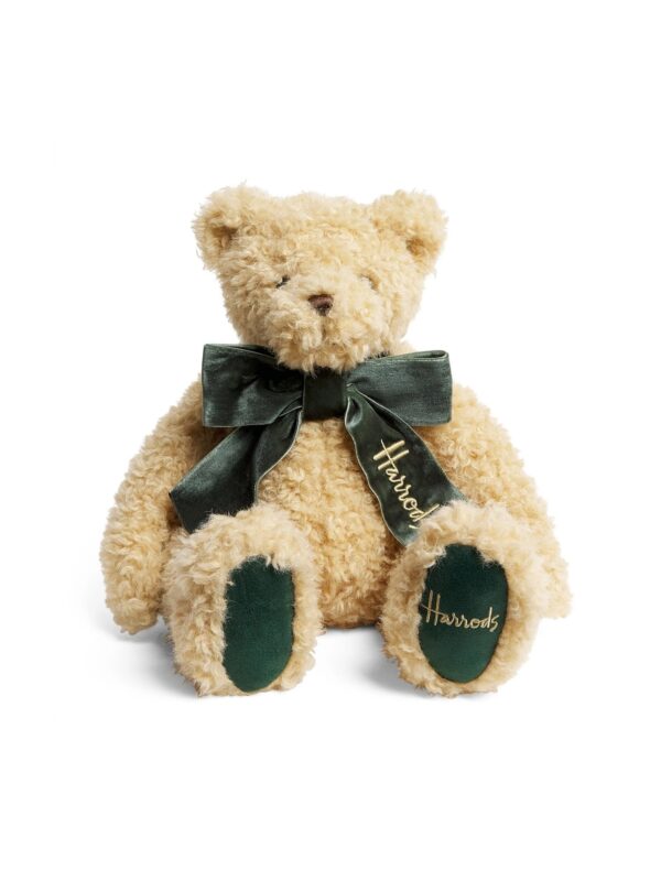 HDDB2620014-82_1-1-uni Harrods 亨利熊絨毛娃娃 天鵝絨蝴蝶結 13cm
