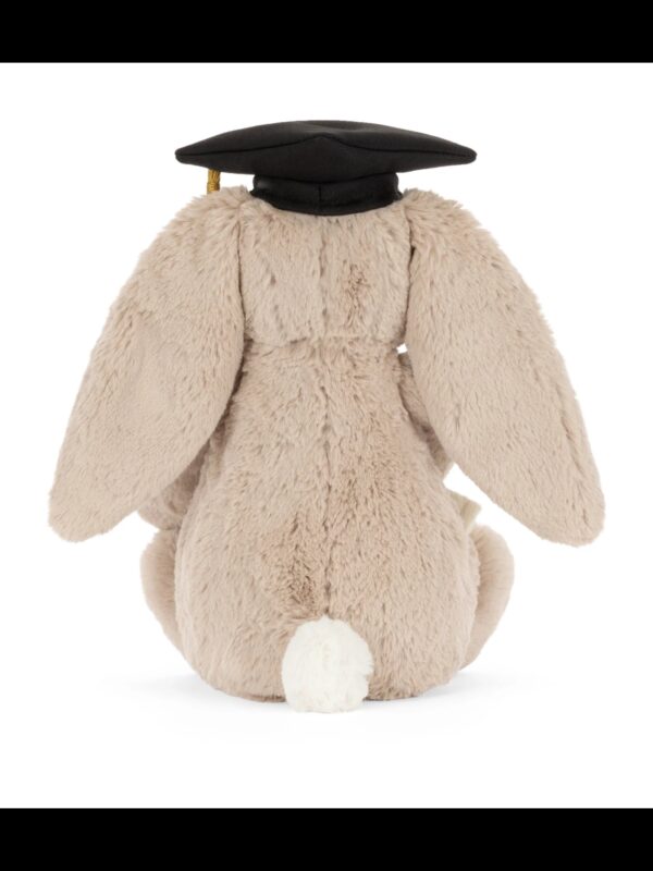 JCDB2610004-83_4-Bashful-Bunny-Graduation-Outfit-31cm-mc JELLYCAT 害羞兔畢業娃娃整體尺寸展示,約 31cm,適合作為畢業季送禮禮物