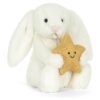 JCDB2610008-00-Cream-Bunny-with-Star-31cm_2-mc JELLYCAT Cream Bunny with Star 側面角度,展示垂軟耳朵與極致柔軟奶油白絨毛質感