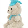 JCDB2610017_2-mc JELLYCAT Bartholomew Bear 飛行員小熊側面特寫,呈現極致柔軟棕色捲毛質感