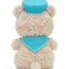 JCDB2610017_4-mc JELLYCAT Bartholomew Bear 飛行員小熊與手部尺寸對比,展示 H20cm 實際大小參考