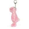 JELLYCAT-Blushkin-Blossom-Bunny-Bag-Charm_4-mc JELLYCAT Blushkin Blossom Bunny 掛於包包上的實搭情境,展示吊飾尺寸比例