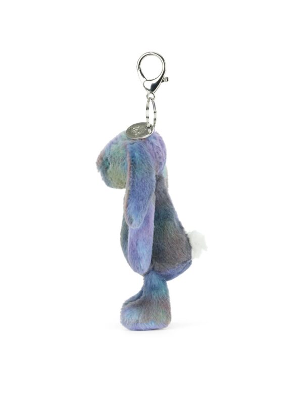 JELLYCAT Zodihop 兔子吊飾側面特寫,呈現柔軟絨毛質感與立體造型細節