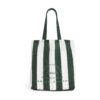 HDBD2532001-55_1-uni Harrods Logo Pocket Shopper Bag 正面全覽,經典綠色條紋搭配品牌標誌印刷