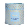HDFC2420006-62_1-uni 英國 Harrods 鹹焦糖杏仁巧克力球 325g 粉藍色精美禮盒正面,展示品牌標誌與包裝設計