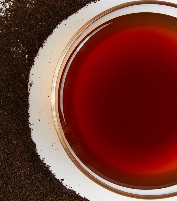 HDFT2620006-52_3 Harrods No.15 騎士橋混合茶茶包內容物與盒裝開封展示,共 100 入