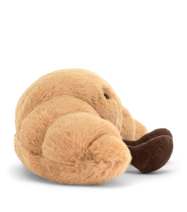 JCDB2540011-82_3 JELLYCAT Amuseables Croissant 娃娃尺寸示意,約高 9cm 寬 22cm 的迷你可愛比例