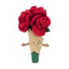 JCDB2540020-14_1-uni 英國 JELLYCAT Amuseables Rose Bouquet 紅色玫瑰花束絨毛娃娃正面全景,繫有白色絲帶