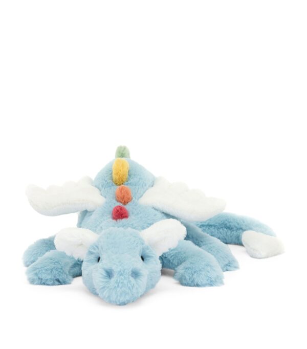 JCDB2630004-62_4 JELLYCAT 天空龍娃娃背面特寫,展示翅膀造型與整體奇幻設計細節