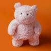 JCDB2630007-12_8 JELLYCAT Leola Bear 商品標籤特寫,顯示品牌、型號 BARM2BPN 與安全認證資訊