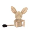 JCDB2630008-84_2 JELLYCAT Jerboa 跳鼠側面細節,展示柔軟棕色絨毛質感與修長大耳朵特徵