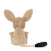 JCDB2630008-84_3 JELLYCAT Jerboa 大耳跳鼠娃娃擺放於嬰兒床邊,呈現床邊陪伴與居家擺設情境