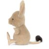JCDB2630008-84_4 JELLYCAT Jerboa 跳鼠背面與尺寸對比,顯示整體比例約高 14cm x 寬 6cm x 深 9cm