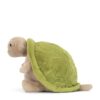 JCDB2630010-51_3 JELLYCAT Timmy Turtle 烏龜娃娃背面,青綠色龜殼與圓滾滾身型特寫