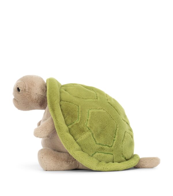 JCDB2630010-51_3 JELLYCAT Timmy Turtle 烏龜娃娃背面,青綠色龜殼與圓滾滾身型特寫