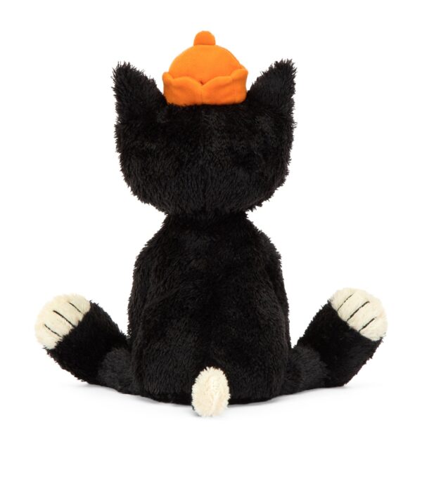 JCDB2630013-09_4 JELLYCAT Jack 傑克貓咪娃娃近距離特寫,圓潤大眼與精緻燕尾服領口細節