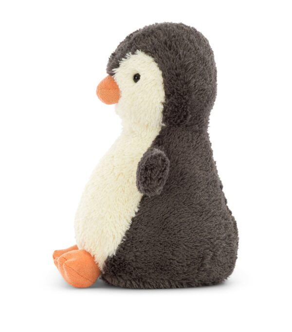 JCDB2630014-08_3 JELLYCAT Peanut Penguin 背面細節,灰色柔軟絨毛材質特寫