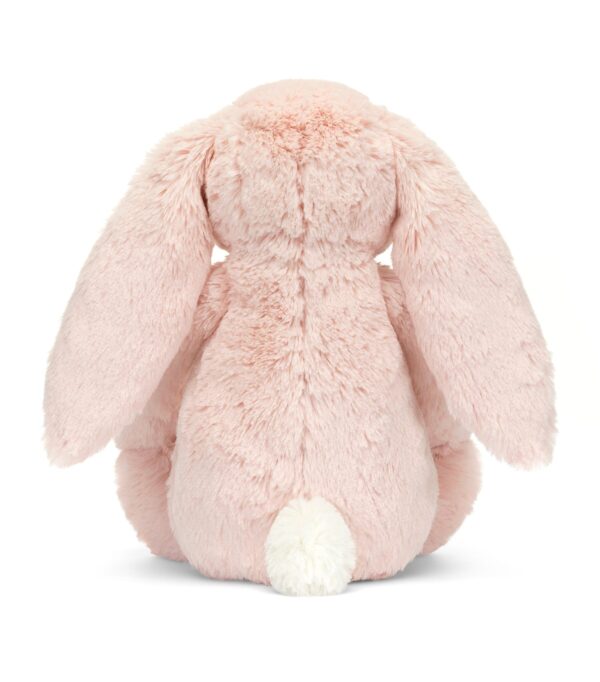 JCDB2630018-12_4 JELLYCAT 粉紅花漾兔與手或場景對比,展示31cm實際大小與柔軟觸感