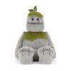 JCDB2630019-08_1-uni 英國 JELLYCAT Rockleton 灰色絨毛娃娃正面,展示珠狀眼睛與露齒笑容