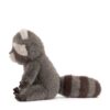 JCDB2630021-08_2 JELLYCAT Trixiwoo 小浣熊側面角度,清晰呈現蓬鬆尾巴與立體手腳造型