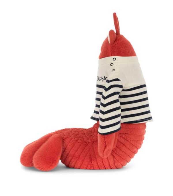 JCDB2630023-18_2 JELLYCAT Larry龍蝦娃娃側面角度,呈現28cm蓬鬆圓潤身形與柔軟質地