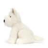 JCDB2630025-00_2 JELLYCAT Munro 蘇格蘭梗犬側面角度,呈現飽滿柔軟的身形比例與立體造型