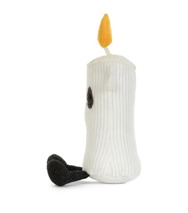 JCDB2630026-00_3 JELLYCAT Flickerty Candle 娃娃背面,呈現閃閃發光小短腿設計細節