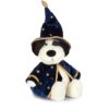 JCDB2630028-69_2 JELLYCAT Rufferty 巫師小狗側面角度,展示深藍斗篷細節與柔軟絨毛質感