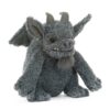 JCDB2630029-08_2 JELLYCAT Growlston Gargoyle 側面角度,呈現圓滾身形與灰色柔軟絨毛細節