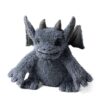 JCDB2630029-08_6 JELLYCAT Growlston Gargoyle 與成人手掌對比,呈現約16cm實際尺寸大小