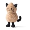 JCDB2630030-81_1-uni 英國 JELLYCAT Amuseables Peanut Cat 花生貓咪絨毛娃娃正面,展示毛茸茸貓耳與縫製鬍鬚細節