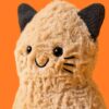 JCDB2630030-81_4 JELLYCAT 花生貓咪萬聖節限定款背面,呈現整體造型與尺寸比例(高約15cm)