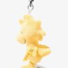 SFAK2610002-34_3 STEIFF Peanuts 伍德斯托克絨毛吊飾實際掛於包包上的搭配情境
