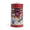 HDFB2630002-18_1-uni 英國 Harrods 紅糖燕麥餅乾禮盒正面,紅色精緻罐裝外觀,175g 英式茶點包裝